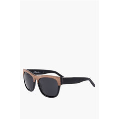 Linda Farrow Black Haircalf Sunglass