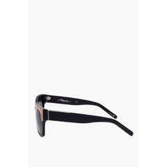Linda Farrow Black Haircalf Sunglass