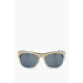 Linda Farrow White Haircalf Sunglass