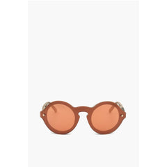 Linda Farrow Orange Haircalf Sunglass