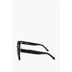 Linda Farrow Black Haircalf Sunglass