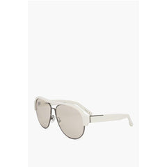 Linda Farrow White Haircalf Sunglass