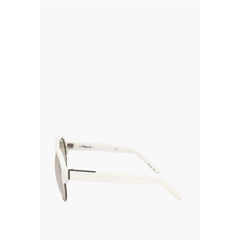 Linda Farrow White Haircalf Sunglass