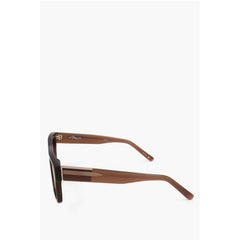 Linda Farrow Brown Haircalf Sunglass