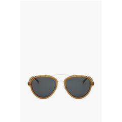 Linda Farrow Brown Haircalf Sunglass