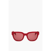 Linda Farrow Red Haircalf Sunglass