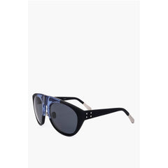 Linda Farrow Black Haircalf Sunglass