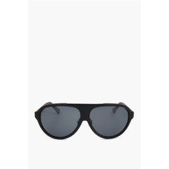 Linda Farrow Black Haircalf Sunglass