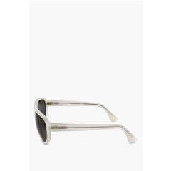 Linda Farrow White Haircalf Sunglass
