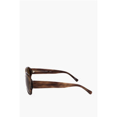 Linda Farrow Brown Haircalf Sunglass