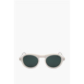 Linda Farrow White Haircalf Sunglass