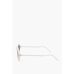 Linda Farrow White Haircalf Sunglass