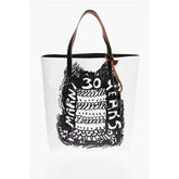 Marni Black And White Plastic Tote Bag
