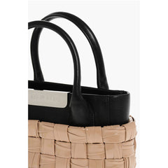 Dsquared² Beige Calfskin Tote Bag