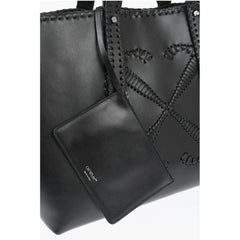 Off-White Black Calfskin Tote Bag