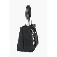 Off-White Black Polyester Tote Bag