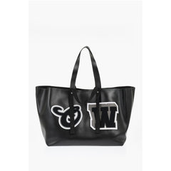 Off-White Black Calfskin Tote Bag