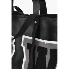Off-White Black Calfskin Tote Bag