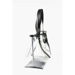 Off-White Black Polyester Tote Bag