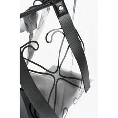 Off-White Black Polyester Tote Bag