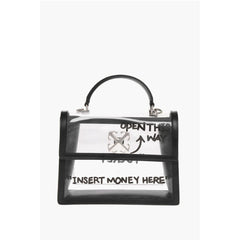 Off-White Black Pvc Tote Bag