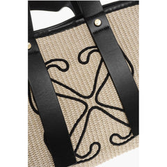 Off-White Bicolor Calfskin Tote Bag