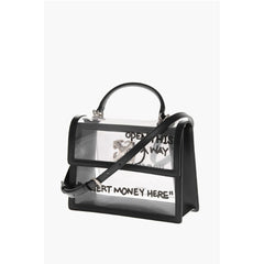 Off-White Black Pvc Tote Bag
