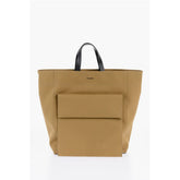 Jil Sander Brown Cotton Tote Bag