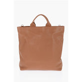 Jil Sander Brown Calfskin Tote Bag