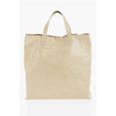Jil Sander Beige Cowhide Tote Bag