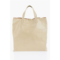 Jil Sander Beige Cowhide Tote Bag