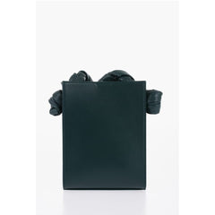 Jil Sander Green Cowhide Shoulder Bag