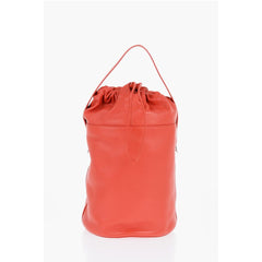 Jil Sander Red Leather Tote Bag