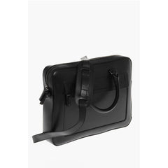 Testoni Black Cowhide Shoulder Bag