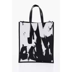Alexander McQueen Black And White Nylon Shoulder Bag