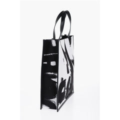 Alexander McQueen Black And White Nylon Shoulder Bag