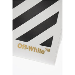 Off-White White Leather Tote Bag