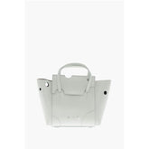 Off-White Light Blue Leather Tote Bag