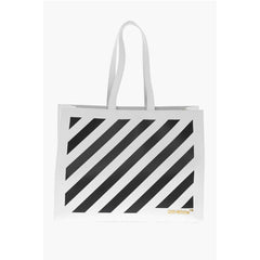 Off-White Black And White Leather Tote Bag