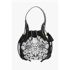 Dior Black And White Lambskin Shoulder Bag