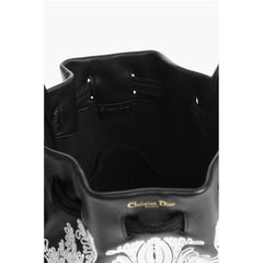 Dior Black And White Lambskin Shoulder Bag