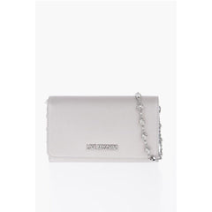 Moschino Silver Polyethylene Wallet