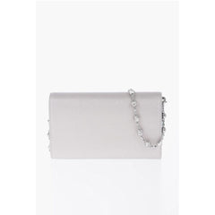 Moschino Silver Polyethylene Wallet