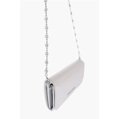 Moschino Silver Polyethylene Wallet