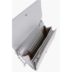 Moschino Silver Polyethylene Wallet