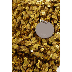 Jil Sander Gold Polyester Clutch Bag