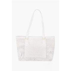 Moschino White Polyurethane Tote Bag