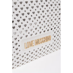 Moschino White Polyurethane Tote Bag