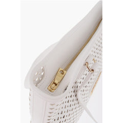 Moschino White Polyurethane Tote Bag