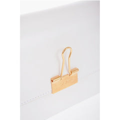 Off-White White Calfskin Shoulder Bag